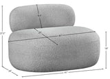 Venti Boucle Fabric Upholstered Living Room Chair