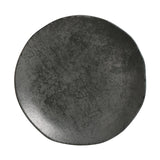 DESSERT PLATE ORGANIC STONEWARE Ø 7.68" CHROMIUM