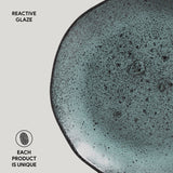 DESSERT PLATE ORGANIC STONEWARE Ø 7.68" NIGHT SKY