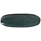 SHALLOW OVAL PLATTER LARGE ORGANIC STONEWARE Ø 14.17x5.12" OCEANO