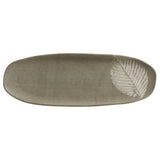 SHALLOW OVAL PLATTER LARGE ORGANIC STONEWARE Ø 14.17x5.12" SEIVA