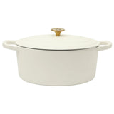 Crock Pot Artisan 7-Quart Oval Enameled Cast Iron Dutch Oven