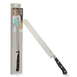 Martha Stewart Carverton 10" Hollow Edge Slicer Knife, High Carbon Stainless Steel Kitchen Knive W/ Black Triple Rivet Handle