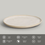 DESSERT PLATE BIO STONEWARE Ø 8.46" LATTE