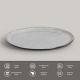 DESSERT PLATE BIO STONEWARE Ø 8.46" DUST
