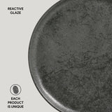 DESSERT PLATE BIO STONEWARE Ø 7.68" CHROMIUM