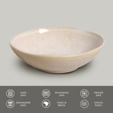 BOWL ORGANIC STONEWARE Ø 6.9x2.2" LATTE