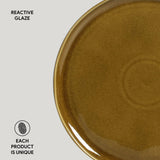 DESSERT PLATE BIO STONEWARE Ø 8.46" AMBER