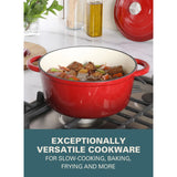 Gibson Home Addlestone 5 Quart Enameled Cast Iron Dutch Oven