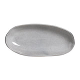 DEEP OVAL PLATTER LARGE ORGANIC STONEWARE Ø 12.6x6.3" DUST