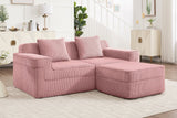 MARTHA 81" Loveseat with 1 Ottoman