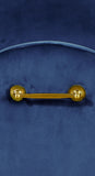 Owen Elegant Velvet Bench with Polished Gold Legs, Chic Design for Bedroom or Entryway Seating