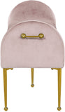 Owen Elegant Velvet Bench with Polished Gold Legs, Chic Design for Bedroom or Entryway Seating