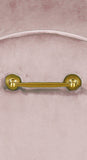 Owen Elegant Velvet Bench with Polished Gold Legs, Chic Design for Bedroom or Entryway Seating
