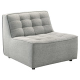 Selen Light Grey Linen Corner Sectional Sofa