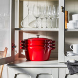 STAUB Cast Iron 4-pc Stackable Set
