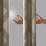 Ogee (Max Blackout) Window Curtain, Taupe