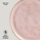 LINHAS DESSERT PLATE STONEWARE Ø 8.46" LITCHI