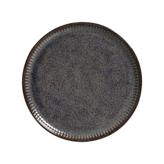 LINHAS DESSERT PLATE STONEWARE Ø 8.46" TITANIUM