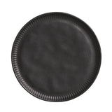 LINHAS DESSERT PLATE STONEWARE Ø 8.46" MATTE BLACK