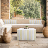 Indoor/Outdoor Universal Square Ottoman Dune Moss