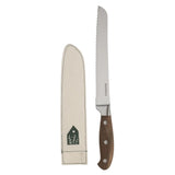 Bloomhouse 8 Inch German Steel Bread Knife W/ Walnut Wood Forged Handle