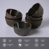 LINHAS RAMEKIN STONEWARE Ø 3.5x1.97" METALLICA