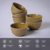 LINHAS RAMEKIN STONEWARE Ø 3.5x1.97" AMBER