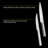 Babish High-Carbon 1.4116 German Steel 15 Piece Full Tang Forged Cutlery Kitchen Knife Block Set - Stainless Steel