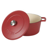 Babish 6-Quart Round Matte Enamel Cast Iron Dutch Oven Pot With Lid