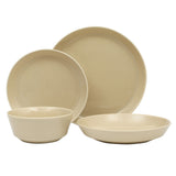 Gibson Home Summer Shades 16 Piece Plates and Bowls Dishes Service for 4 Porcelain Dinnerware Set