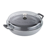 STAUB Cast Iron 3.5-qt Braiser with Glass Lid