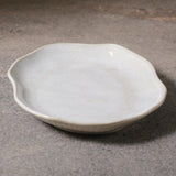 SHALLOW OVAL PLATTER MEDIUM BIO STONEWARE Ø 11.81x7.87" LATTE
