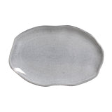 SHALLOW OVAL PLATTER MEDIUM BIO STONEWARE Ø 11.81x7.87" DUST