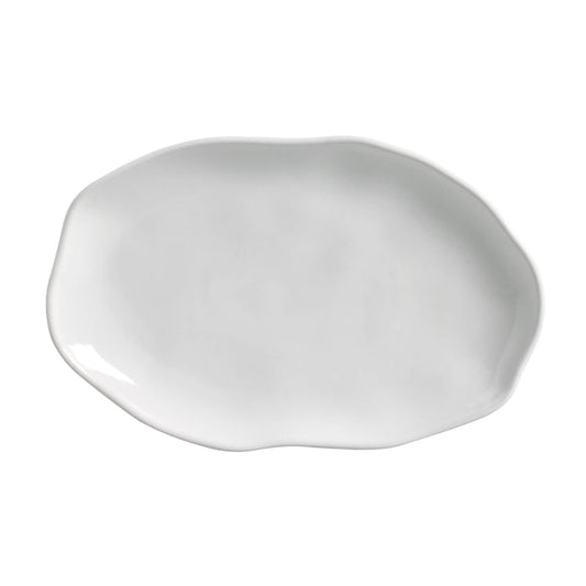 SHALLOW OVAL PLATTER MEDIUM BIO STONEWARE Ø 11.81x7.87" NEW WHITE