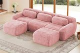 MELLOW 114" 3-Seater Sofa with 2 Ottomans