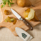 Bloomhouse 3.5 Inch German Steel Paring Knife W/ Walnut Wood Forged Handle