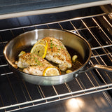 Babish Tri-Ply Stainless Steel 10-Inch Frying Pan With Black Handle – Professional Grade Skillet for Searing, Sautéing & Everyday Cooking