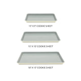 Sur La Table Kitchen Essentials Bake Sale 3-Piece Cookie Sheet Set – Nonstick Carbon Steel Baking Pans (13, 15, 18 Inch) – Grey Easy-Clean Oven Trays for Cookies, Roasting & More