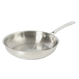 Sur La Table Kitchen Essentials Chef's Deck Stainless Steel Frying Pan – Induction Ready Skillet with Tri-Ply Base, Polished Finish & Hollow Stay-Cool Handle