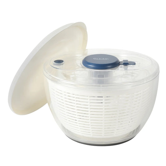 Sur La Table Kitchen Essential 6.3 Qt Salad Spinner, Fruit Washer, Fruit Washing Bowl with Strainer, Vegetable Cleaner, Salad Cleaner, Lettuce Washer