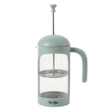 Mr. Coffee Retro Brew French Press Coffee Maker, 31 oz. Glass Carafe with High Heat Resistant Durable Borosilicate Glass & Colorful Frame and Plunger, Includes Coffee Scoop
