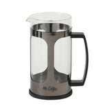 Mr. Coffee Daily Brew French Press Coffee Maker, 30 oz Glass Carafe with High Heat Resistant Durable Borasilicate Glass & Metal Frame and Plunger, Includes Coffee Scoop