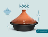 Kook Moroccan Cast Iron Tagine 3.3 Qt Blue
