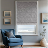 Total Blackout Cordless Roman Shade, Grey