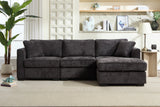 NARLO 97" 3-Seater Sofa with 1 Storage Ottoman