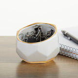 Geometric Ceramic Planter Set of 3 for Home Decor