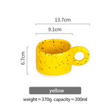 300ml Ring Handle Ceramic Coffee Tea Mug