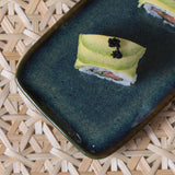 RECTANGULAR PLATTER ORGANIC STONEWARE Ø 8.66x3.74" OCEANO