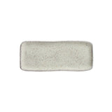 RECTANGULAR PLATTER ORGANIC STONEWARE Ø 8.66x3.74" PISTACHE